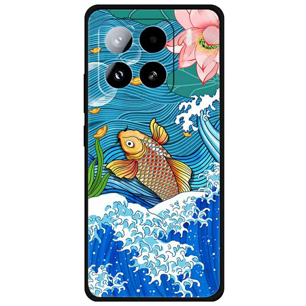For Xiaomi 15 Pro Case Pattern Printing Anti Scratch TPU Phone Cover