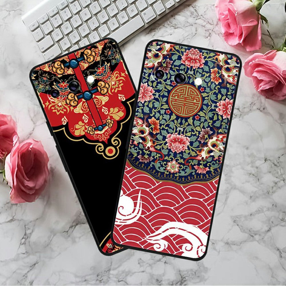 Til Google Pixel 9a Cover Mønstertryk Ridsefast TPU Telefoncover