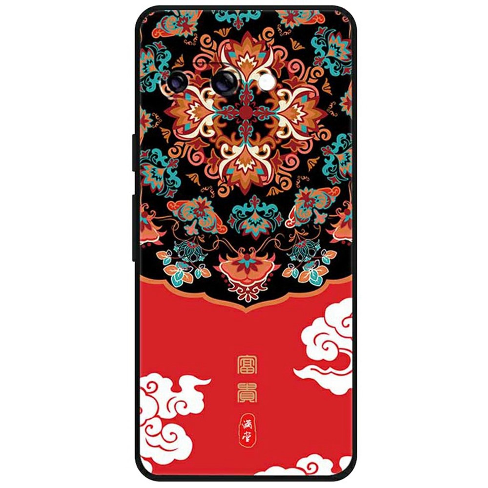 Til Google Pixel 9a Cover Mønstertryk Ridsefast TPU Telefoncover