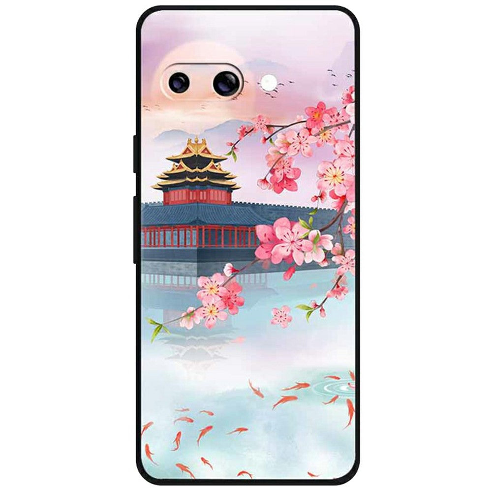 Til Google Pixel 9a Cover Mønstertryk Ridsefast TPU Telefoncover