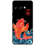 Til Google Pixel 9a Cover Mønstertryk Ridsefast TPU Telefoncover