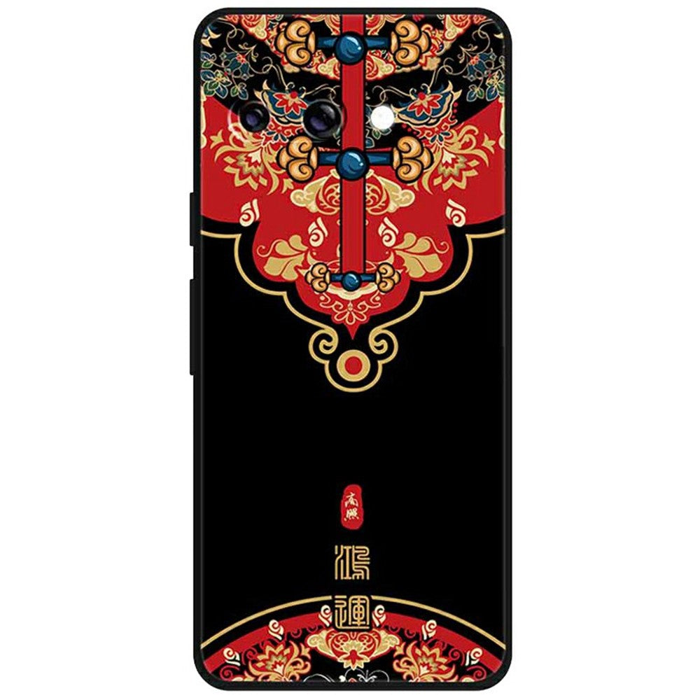 Til Google Pixel 9a Cover Mønstertryk Ridsefast TPU Telefoncover