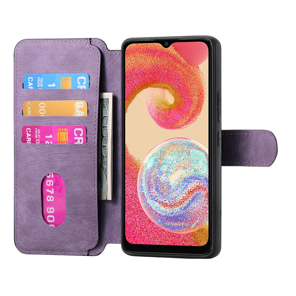 CASENEO For Samsung Galaxy A04e 4G Magnetic Case  Detachable Leather Phone Wallet Cover