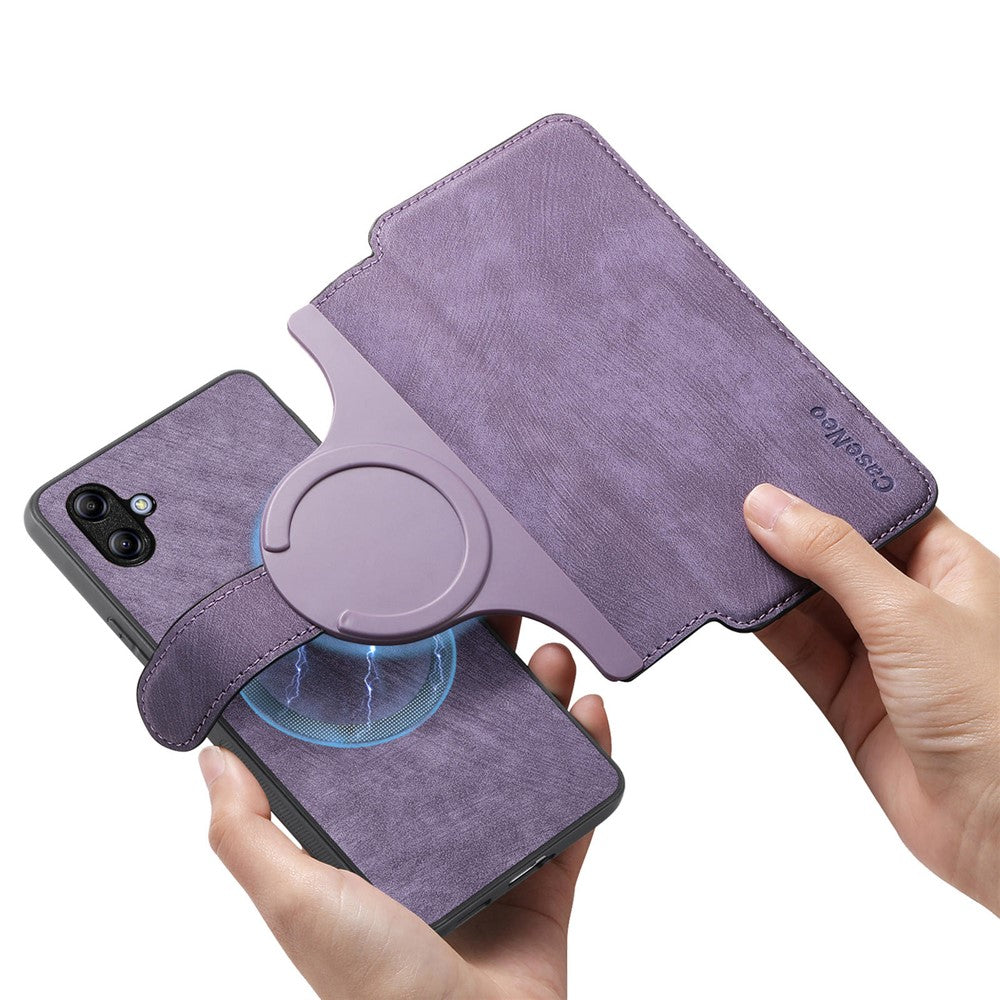 CASENEO For Samsung Galaxy A04e 4G Magnetic Case  Detachable Leather Phone Wallet Cover