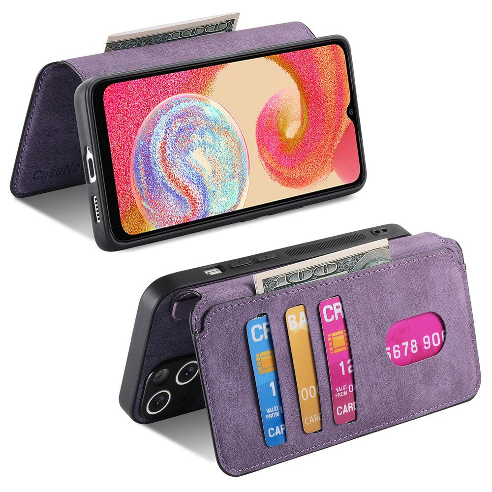 CASENEO For Samsung Galaxy A04e 4G Magnetic Case  Detachable Leather Phone Wallet Cover