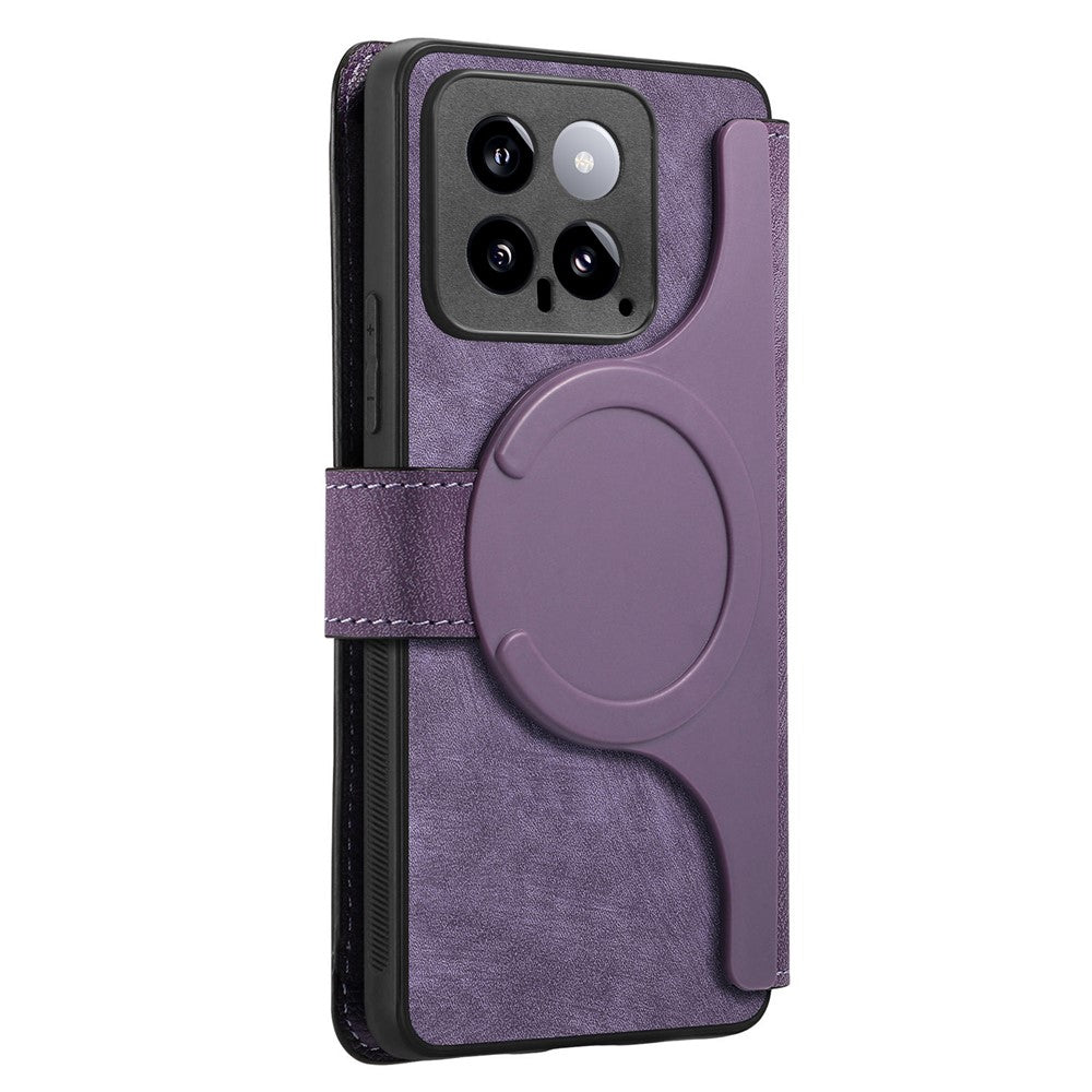 CASENEO For Xiaomi 14 Magnetic Case  Detachable Leather Phone Wallet Cover