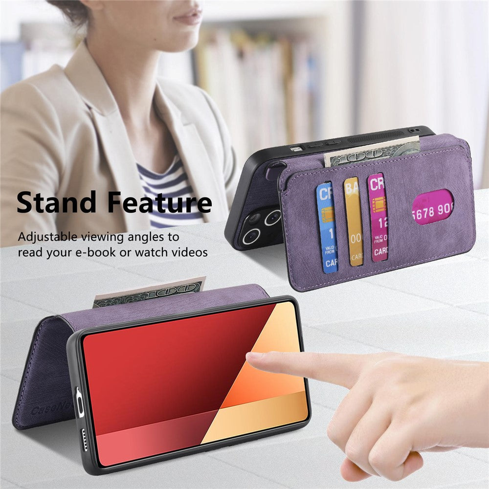 CASENEO For Xiaomi Redmi Note 13 Pro 5G Magnetic Case  Detachable Leather Phone Wallet Cover