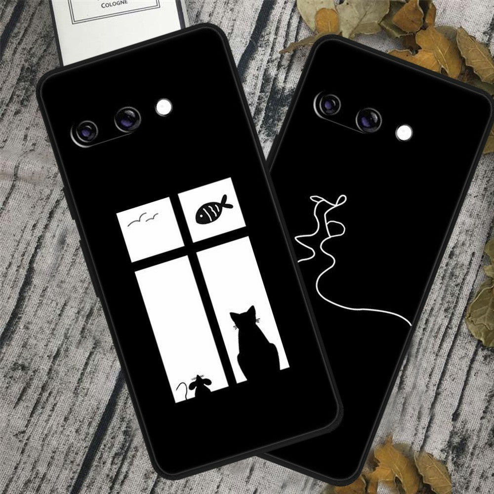 For Google Pixel 9a TPU Case Pattern Printed Anti Drop Phone Cover