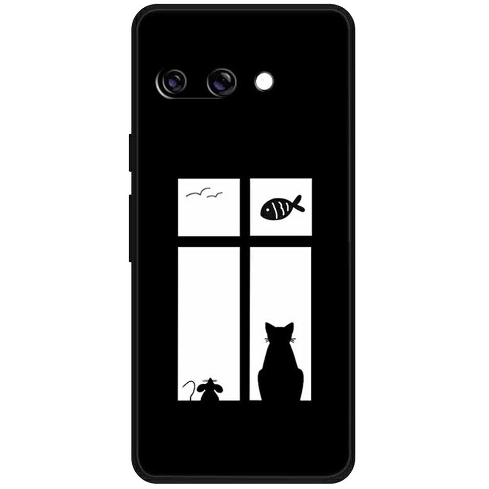 For Google Pixel 9a TPU Case Pattern Printed Anti Drop Phone Cover