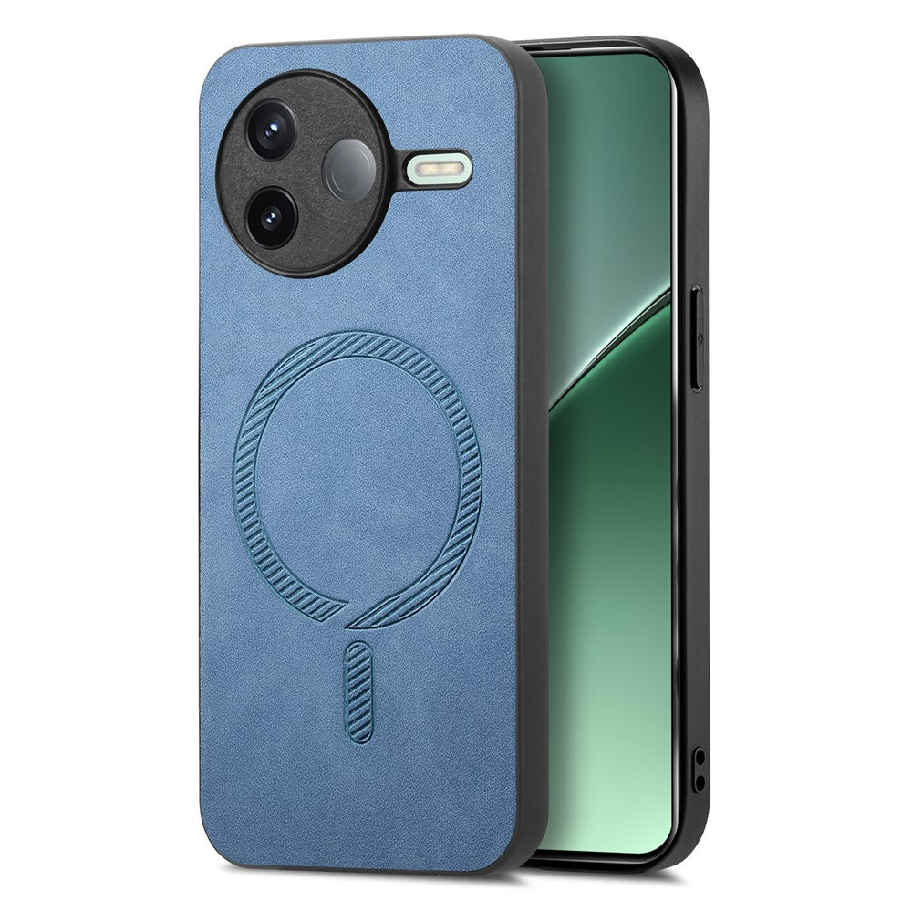 Xiaomi Poco F7 Pro 5G / Redmi K80 5G Läderfodral med Magnetiskt Baksida, Skin-Touch mobilskydd