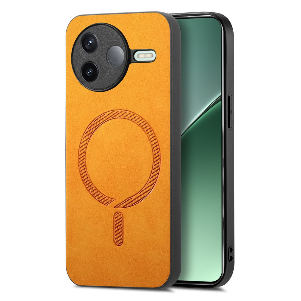 Xiaomi Poco F7 Pro 5G / Redmi K80 5G Läderfodral med Magnetiskt Baksida, Skin-Touch mobilskydd