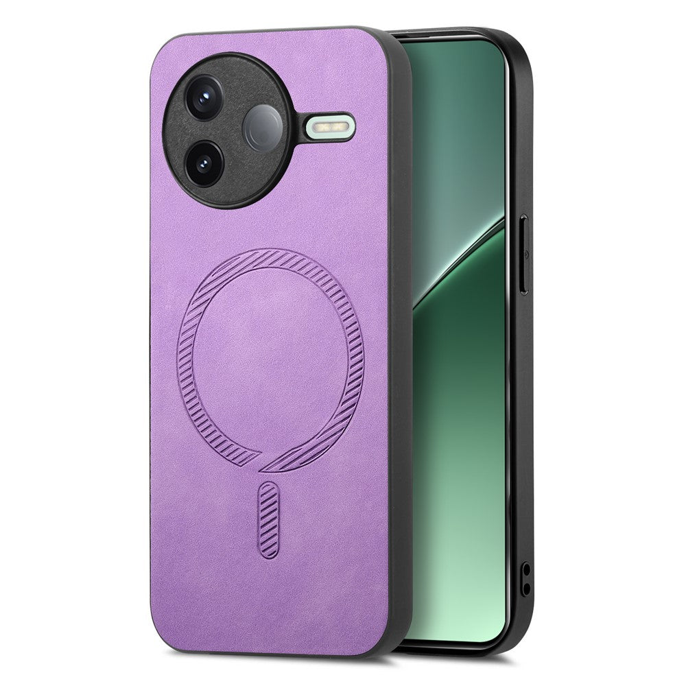 Xiaomi Poco F7 Pro 5G / Redmi K80 5G Läderfodral med Magnetiskt Baksida, Skin-Touch mobilskydd