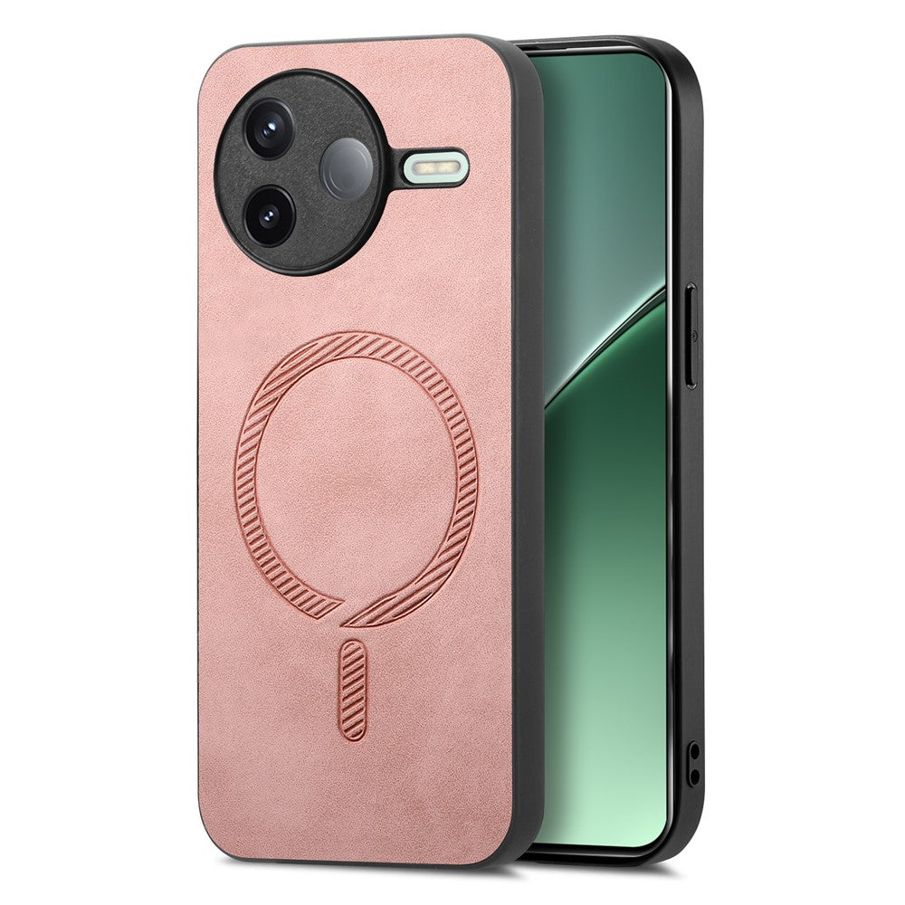 Xiaomi Poco F7 Pro 5G / Redmi K80 5G Läderfodral med Magnetiskt Baksida, Skin-Touch mobilskydd