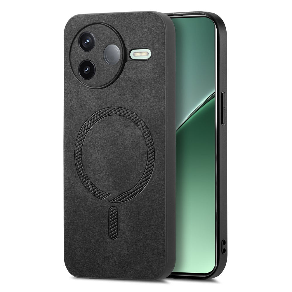 Xiaomi Poco F7 Pro 5G / Redmi K80 5G Läderfodral med Magnetiskt Baksida, Skin-Touch mobilskydd