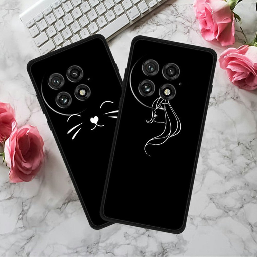 For OnePlus 13 Line Art Case Anti-Scratch Soft TPU Phone Cover