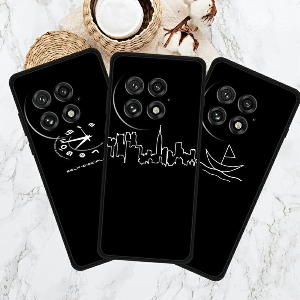 For OnePlus 13 Line Art Case Anti-Scratch Soft TPU Phone Cover