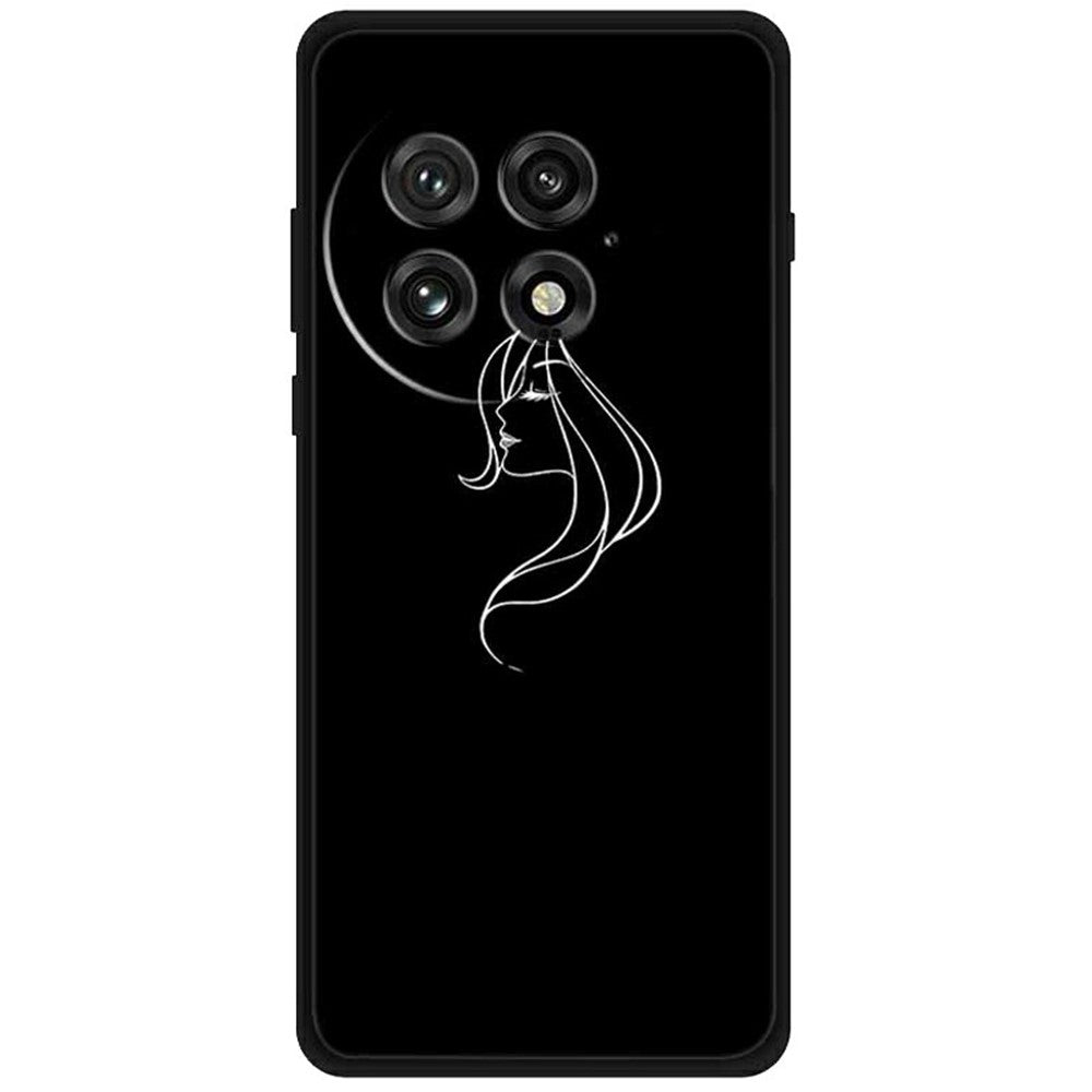 For OnePlus 13 Line Art Case Anti-Scratch Soft TPU Phone Cover