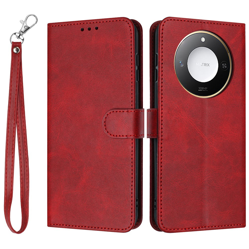 For Honor X60 5G / X9c Smart 5G Case Flip Stand PU Leather Wallet Phone Cover Calf Texture