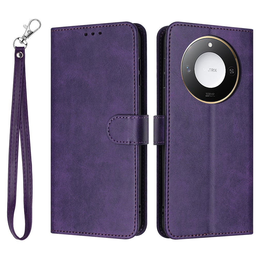 For Honor X60 5G / X9c Smart 5G Case Flip Stand PU Leather Wallet Phone Cover Calf Texture
