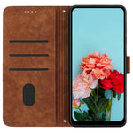 For Honor X9c Smart 5G / X60 5G Case Imprinted Lines Leather Phone Cover Folding Stand