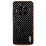 AZNS For Honor Magic7 5G Case Electroplating Carbon Fiber Texture PU + TPU Phone Cover