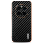 AZNS For Honor Magic7 Pro 5G Case Electroplating Carbon Fiber Texture PU + TPU Phone Cover