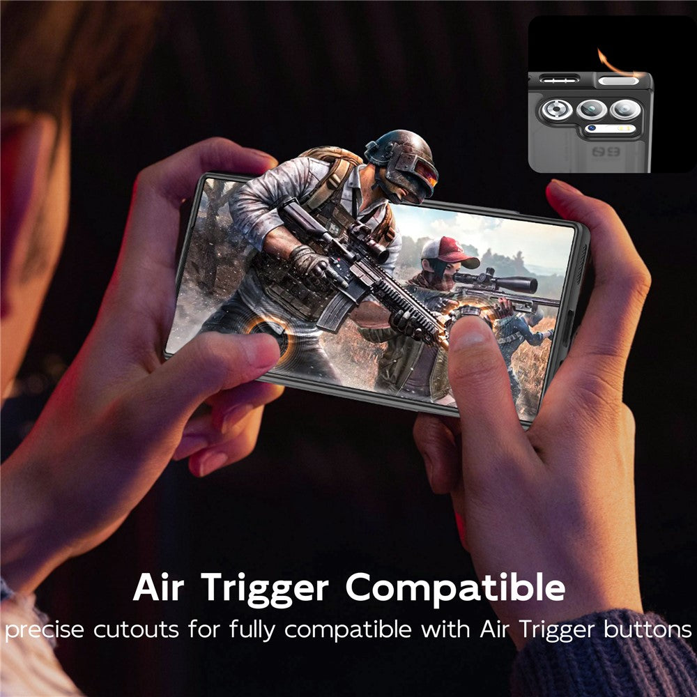 Til Asus ROG Phone 8 5G / 8 Pro 5G Magnetisk Etui TPU + PC Roterbart Støtteben Telefoncover