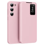 For Samsung Galaxy S23 Leather Phone Case with View Window Card Slot