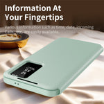 For Samsung Galaxy S23 Leather Phone Case with View Window Card Slot