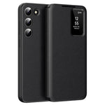 For Samsung Galaxy S22+ 5G Case Leather Phone Cover with View Window Card Slot