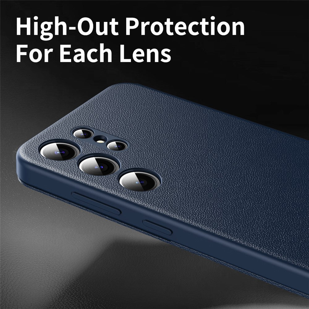 Til Samsung Galaxy S23 Ultra Cover med Kortholder Smart View Vindue PU Læder+PC+TPU Telefoncover