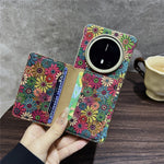 For Huawei Mate 70 Pro  /  70 Pro+ Magnetic Case Pattern Print PU + PC Phone Cover with Card Holder