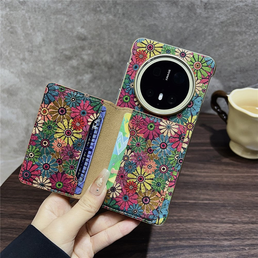 For Huawei Mate 70 Pro  /  70 Pro+ Magnetic Case Pattern Print PU + PC Phone Cover with Card Holder