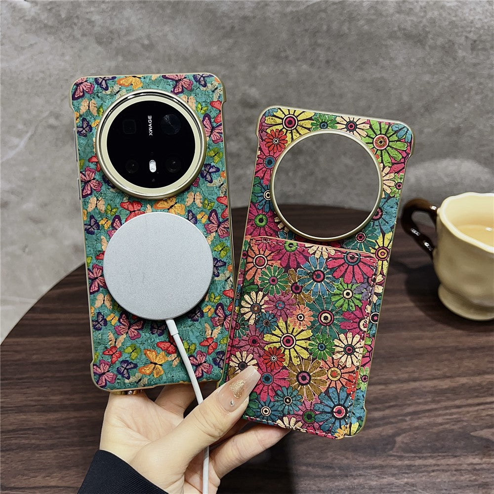 For Huawei Mate 70 Pro  /  70 Pro+ Magnetic Case Pattern Print PU + PC Phone Cover with Card Holder