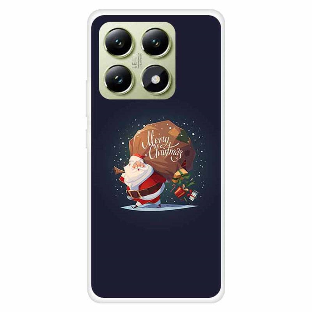 For Xiaomi 14T Pro Case Festive Christmas Pattern TPU Protective Phone Cover