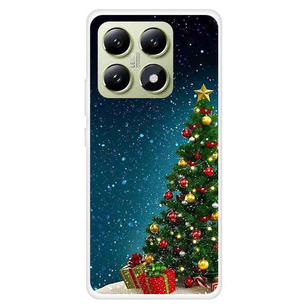For Xiaomi 14T Pro Case Festive Christmas Pattern TPU Protective Phone Cover