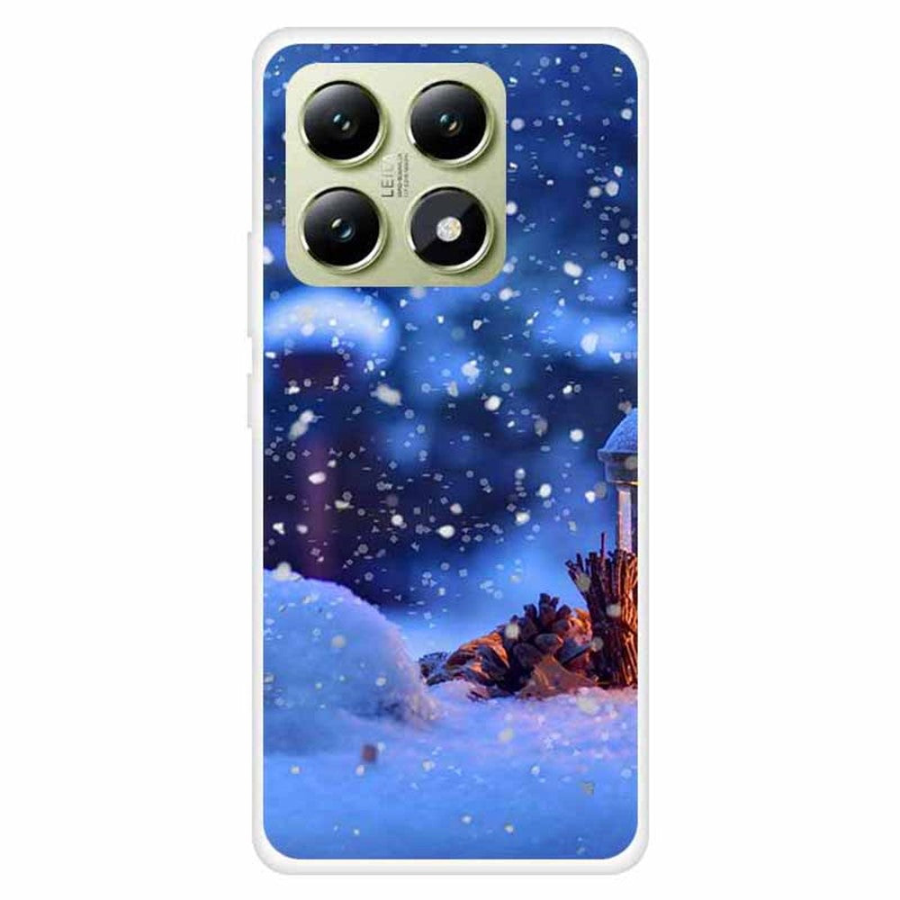 For Xiaomi 14T Pro Case Festive Christmas Pattern TPU Protective Phone Cover
