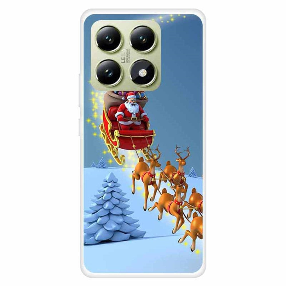 For Xiaomi 14T Pro Case Festive Christmas Pattern TPU Protective Phone Cover
