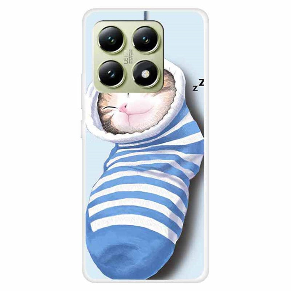 For Xiaomi 14T Case TPU Pattern Printing Anti-Fall Phone Cover