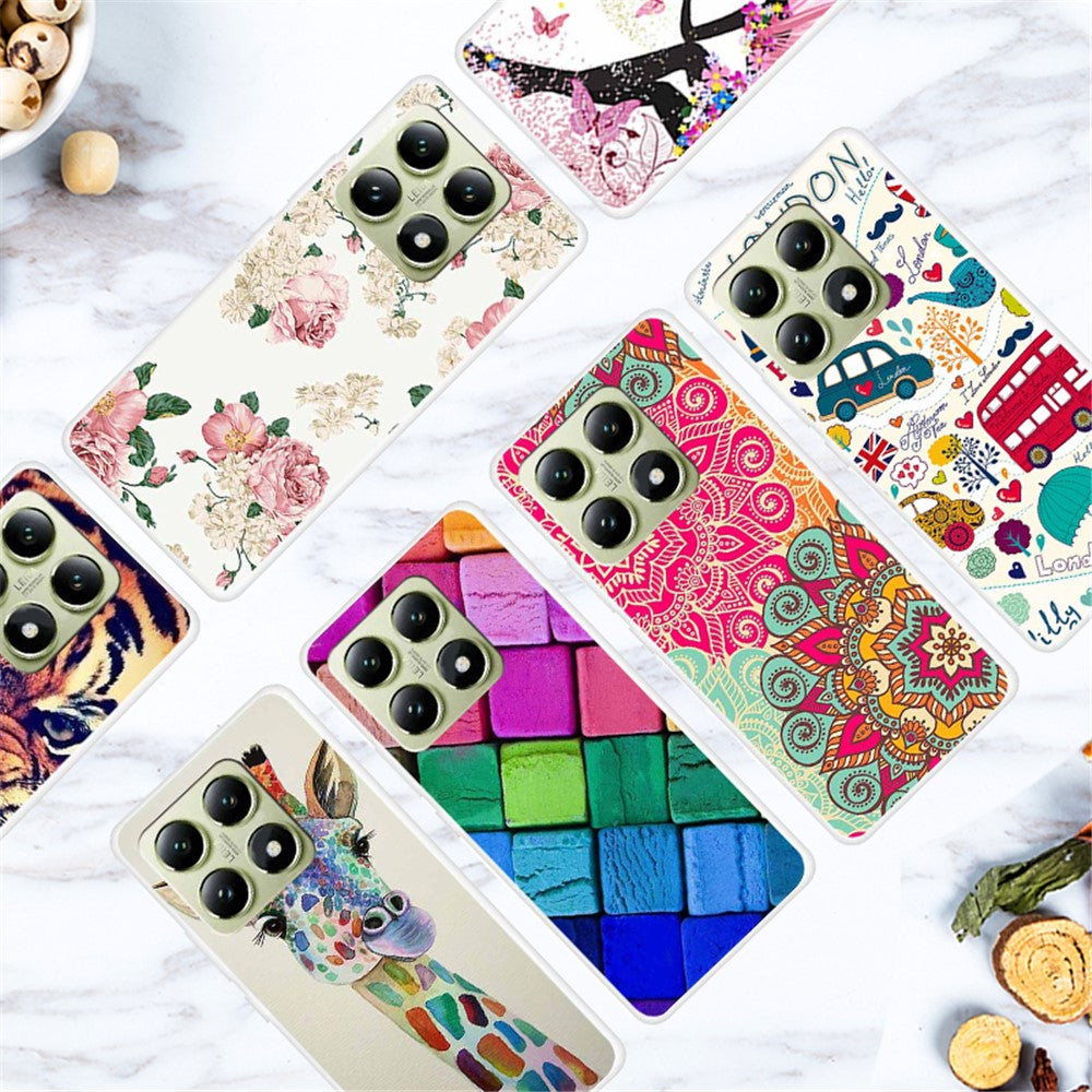 For Xiaomi 14T Case TPU Pattern Printing Anti-Fall Phone Cover