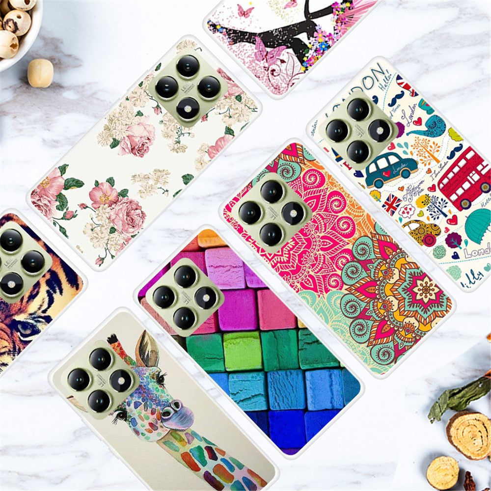 For Xiaomi 14T Pro Case TPU Pattern Printing Anti-Fall Phone Cover