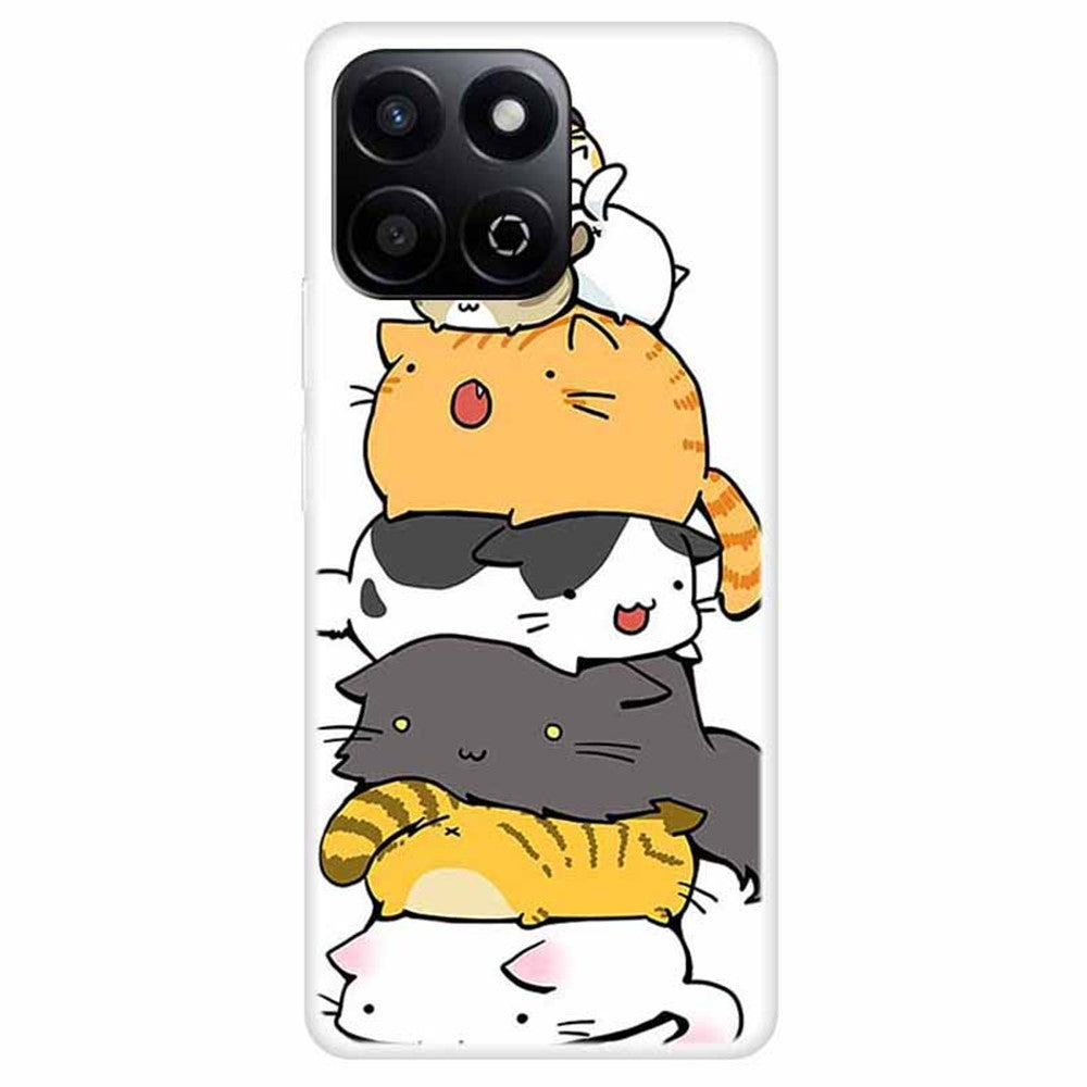 TPU Cover til Honor X7c 5G / X7c 4G / 200 Smart 5G / Play9T 5G / Play 60 Plus 5G med mønstertryk og anti-fald mobilrygcover