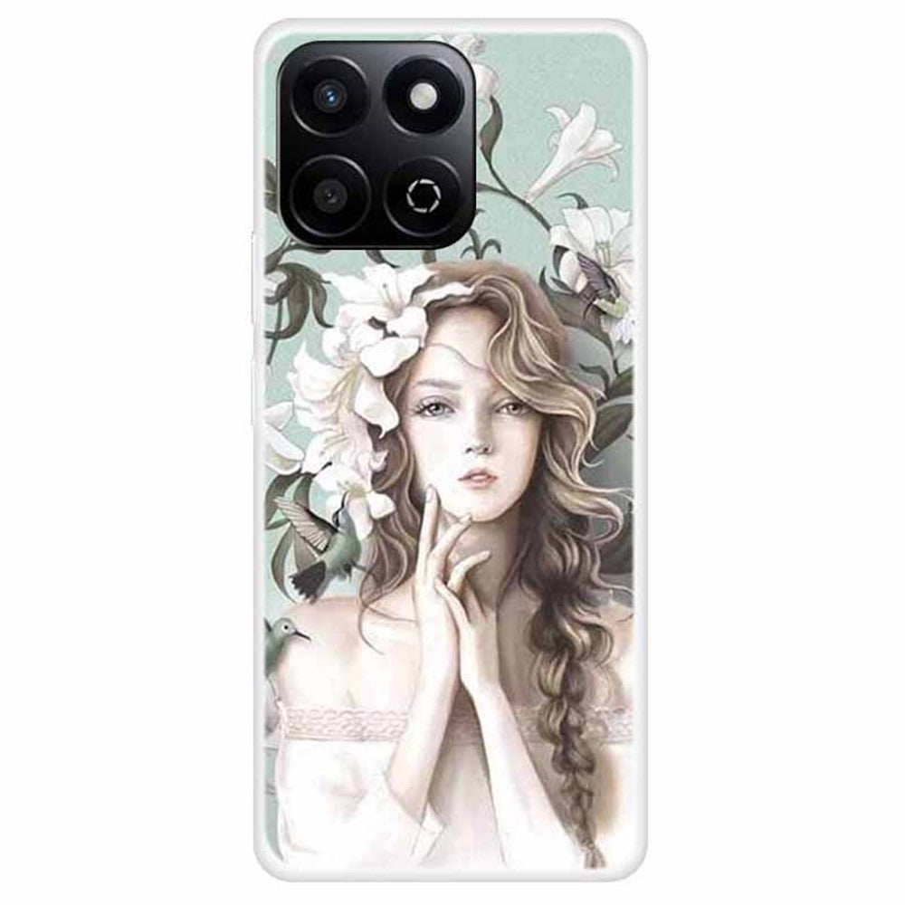 TPU Cover til Honor X7c 5G / X7c 4G / 200 Smart 5G / Play9T 5G / Play 60 Plus 5G med mønstertryk og anti-fald mobilrygcover