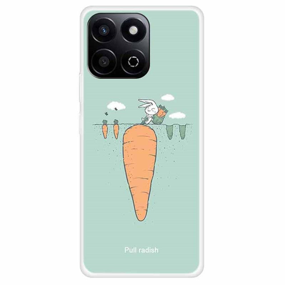 TPU Cover til Honor X7c 5G / X7c 4G / 200 Smart 5G / Play9T 5G / Play 60 Plus 5G med mønstertryk og anti-fald mobilrygcover