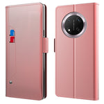 Phone Case For Honor Magic7 Lite 5G / X9c 5G / X60 Pro 5G Stand PU Leather Cover Card Holder Mirror
