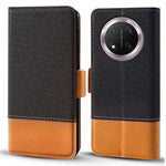 Phone Case for Honor Magic7 Lite 5G / X9c 5G / X60 Pro 5G Color Splicing PU Leather Wallet Phone Cover