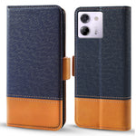For Xiaomi Poco M7 Pro 5G Case Color Splicing PU Leather Wallet Phone Cover
