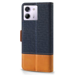For Xiaomi Poco M7 Pro 5G Case Color Splicing PU Leather Wallet Phone Cover