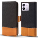 For Xiaomi Poco M7 Pro 5G Case Color Splicing PU Leather Wallet Phone Cover