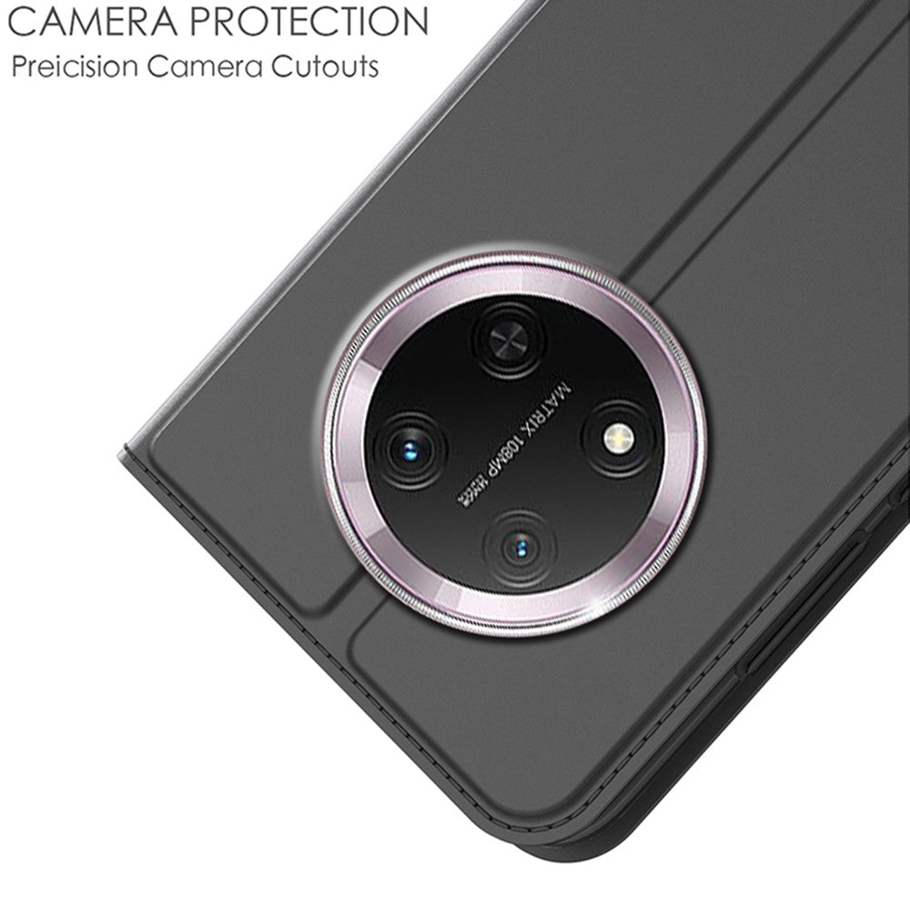 Leather Phone Case for Honor Magic7 Lite 5G / X9c 5G / X60 Pro 5G Card Holder Stand Magnetic Closure Mobile Cover